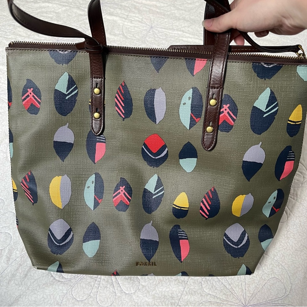 Fossil purse, handbag, satchel.